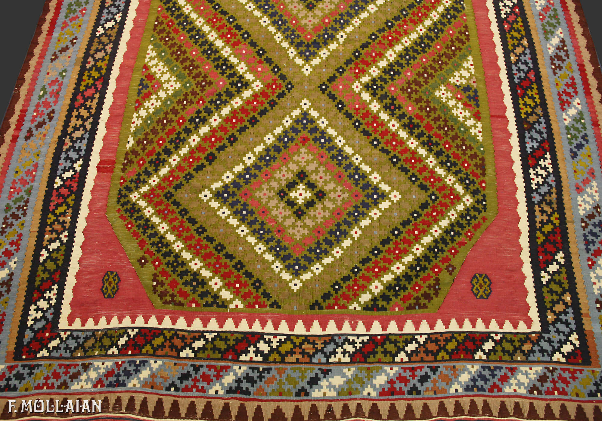 Antique Persan Kilim Kashkai (Qashqay) Fine n°:51161346